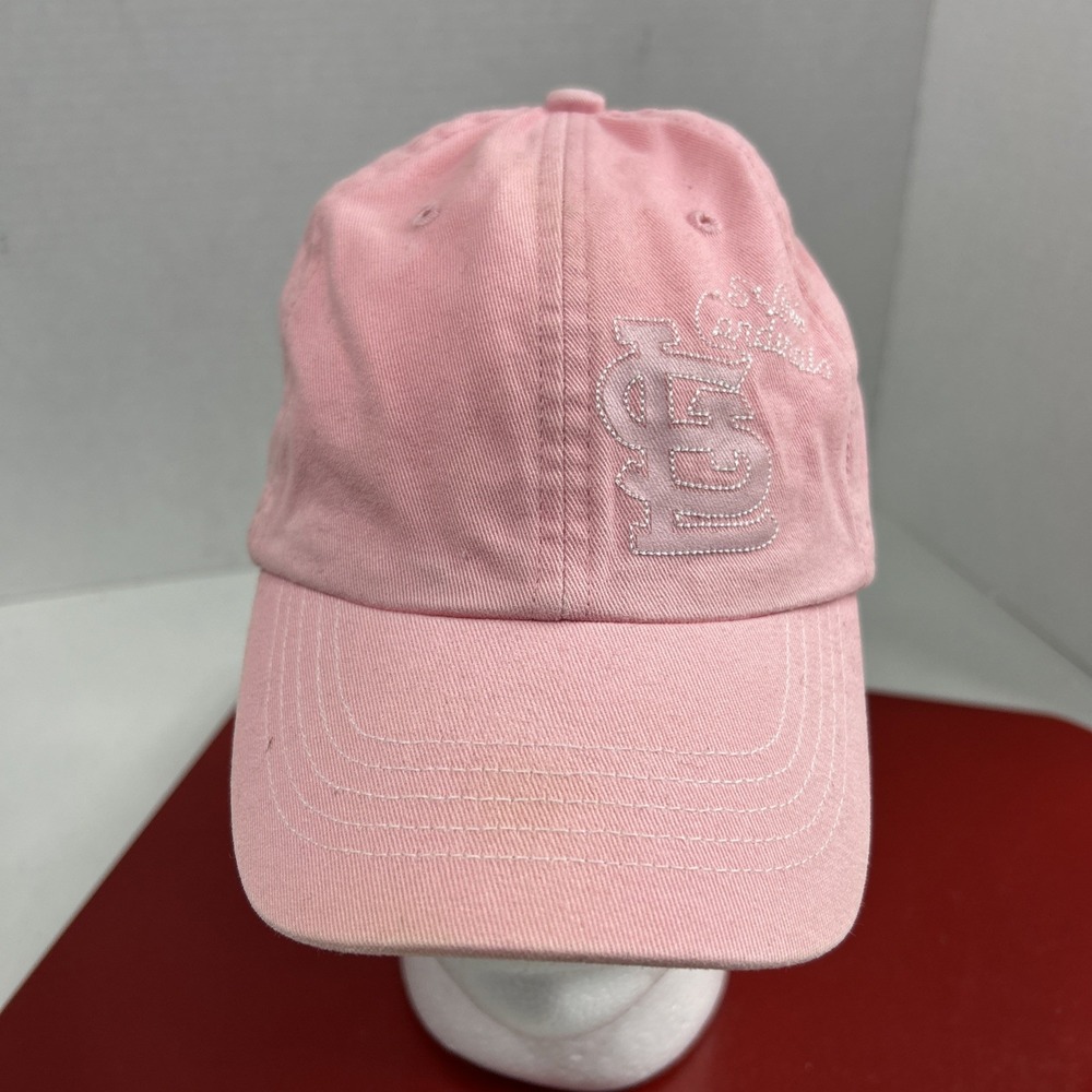 St Louis Cardinals Womens Baseball Hat Pink Adjustable Baseball MLB Merchandise